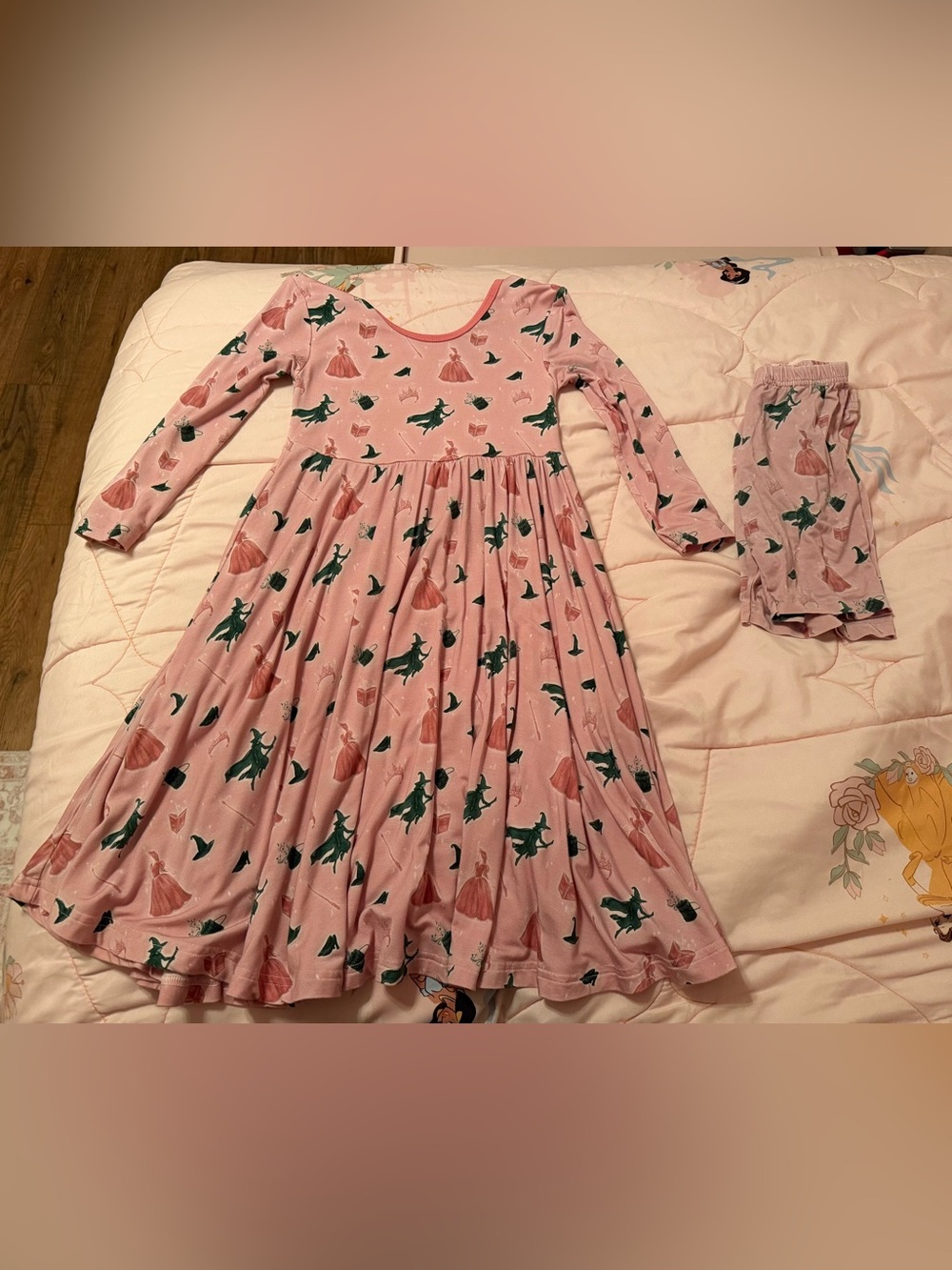 Little Crowns & Capes Wicked Long Sleeve Twirl Dress 7/8